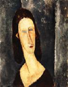 Amedeo Modigliani Blue Eyes ( Portrait of Madame Jeanne Hebuterne ) oil